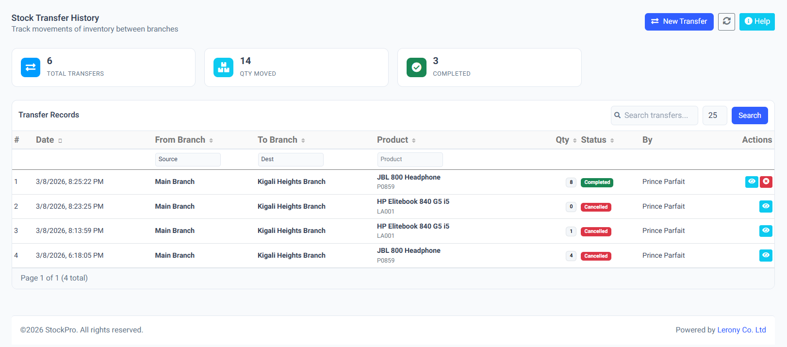 Transfer Auditing & Logs